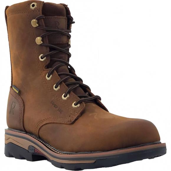 NEW R WATSON BOOTS mens' peanut lace up work boots in peanut - Picture 1 of 1